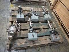 Lot of (6) Aoki Valves with Actuator Attachment