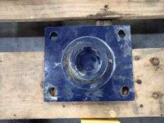 Lot of (5) Rigid Casters with Mounting Plate