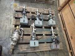 Lot of (6) Aoki Valves with Actuator Attachment