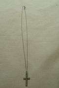 14k White Gold Necklace w/14k White Gold Cross Pendant
