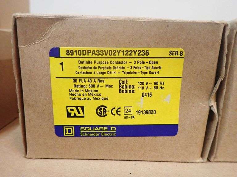 Lot of Square D Electrical Components - Yellow Tag Auctions