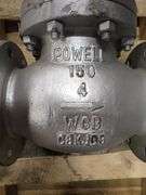 Lot of (2) Powell 4" Flanged Globe Valves