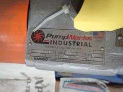 Pumpworks Industrial Pump with Motor and Base Plate