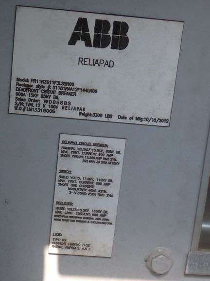 ABB 15KV Pad-Mount Switch