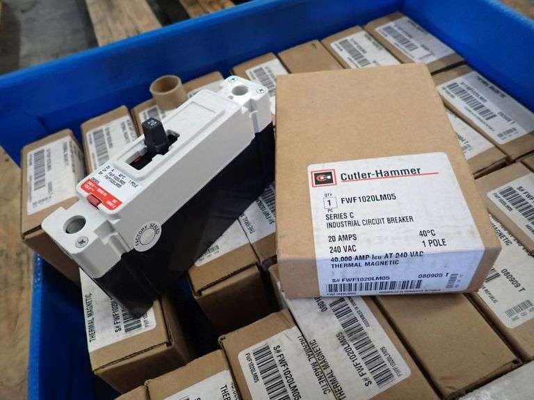 Lot of (30) Cutler Hammer 20A Industrial Circuit Breakers