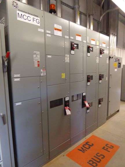GE Evolution Series E9000 Motor Control with (5) Verticals