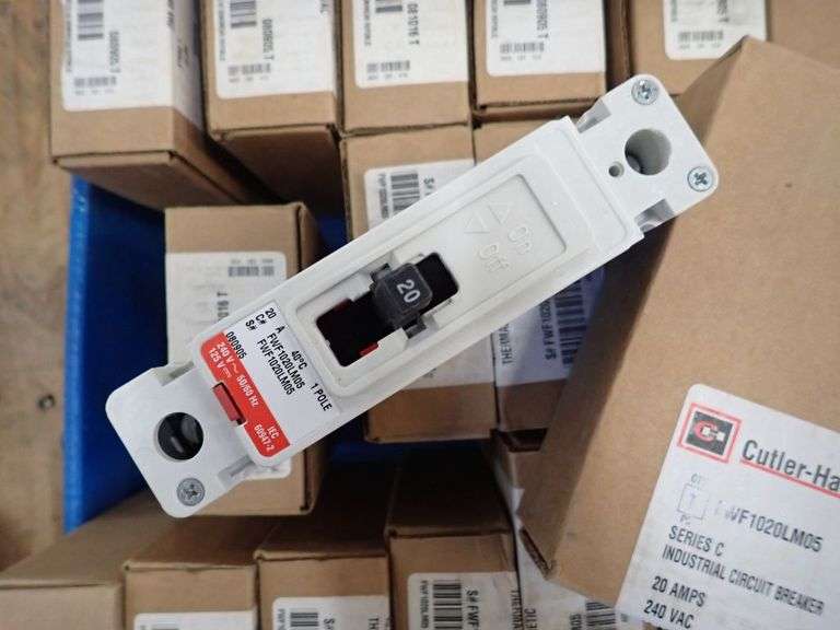 Lot of (30) Cutler Hammer 20A Industrial Circuit Breakers