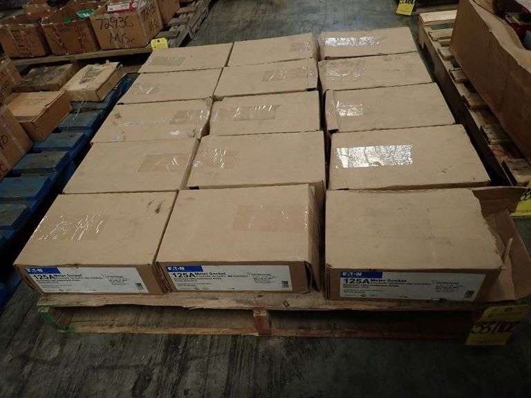 Lot of (15) Eaton Enclosed 125A Meter Sockets
