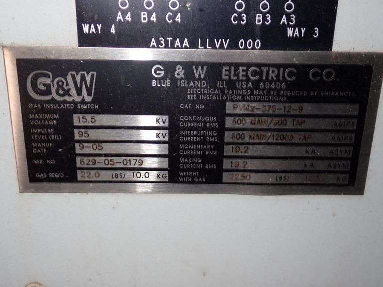 G&W 15KV Pad-Mount Switch