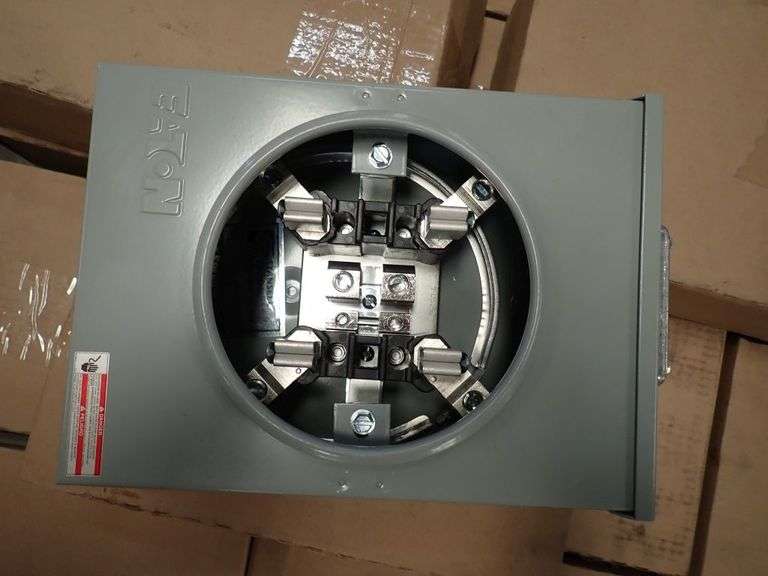 Lot of (15) Eaton Enclosed 125A Meter Sockets