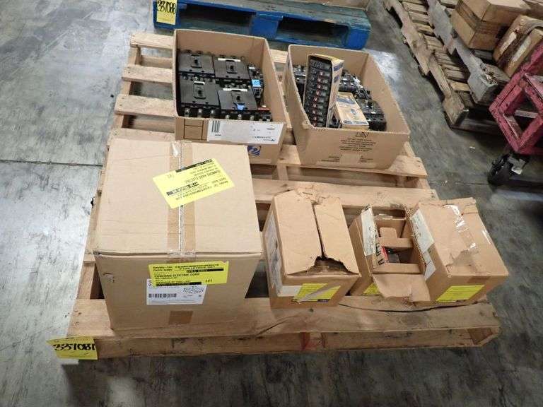 Lot of Circuit Breakers and Electrical Components