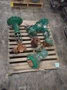 Lot of (4) Fisher Valves with Actuators