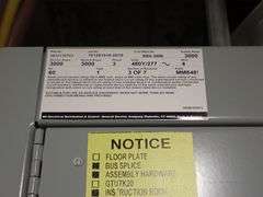 GE Spectra Series 3000A Switchboard