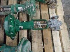 Lot of (4) Fisher Valves with Actuators