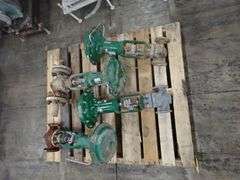 Lot of (4) Fisher Valves with Actuators