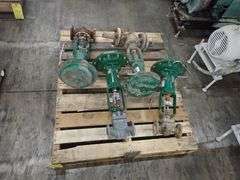Lot of (4) Fisher Valves with Actuators