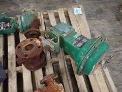 Lot of (4) Fisher Valves with Actuators