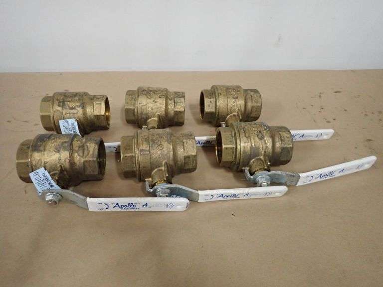 Lot of (6) Apollo 2" Valves
