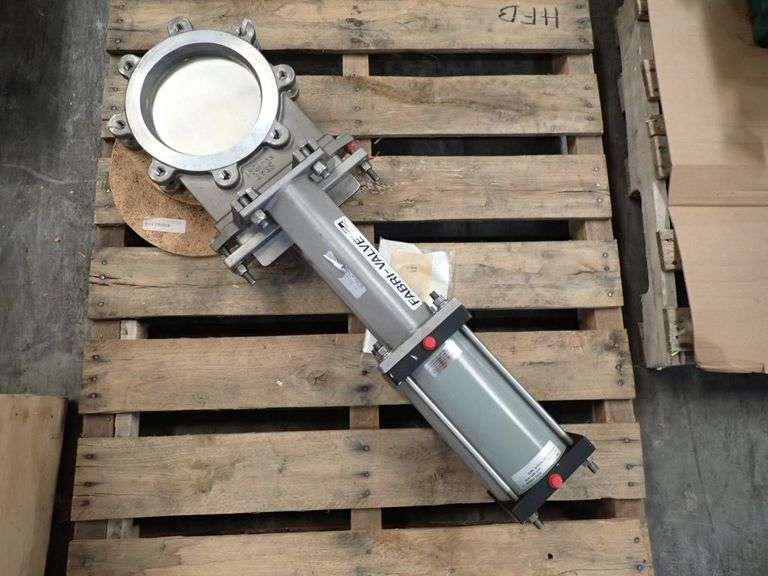 Fabri Valve 8" Knife Gate Valve with Pneumatic Actuator