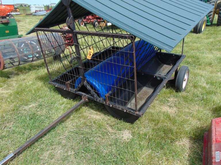 6 FT SMALL ANIMAL FEEDER ON CART