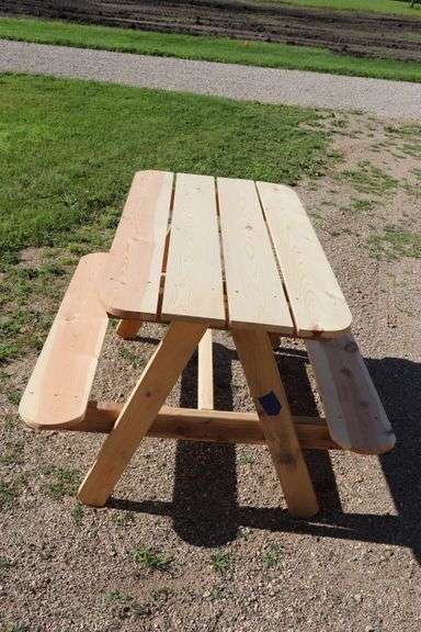 4FT HANDMADE UNFINISHED KIDS PICNIC TABLE