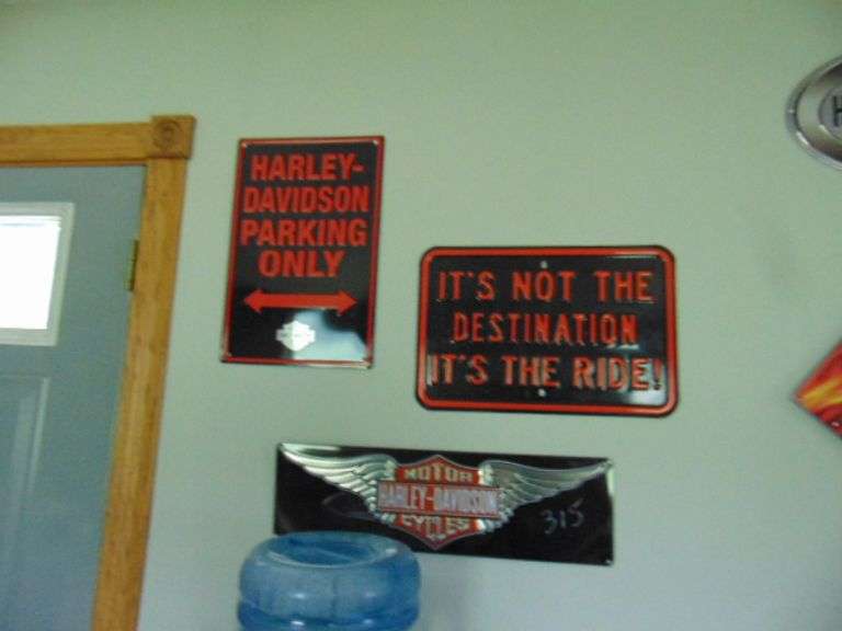 3 HARLEY TINS