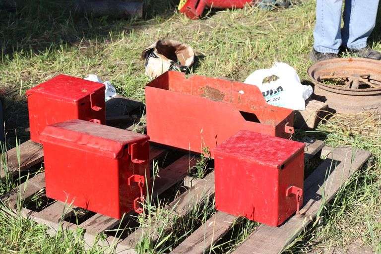 (4) MCCORMICK DEERING BATTERY BOXES