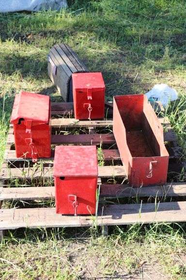 (4) MCCORMICK DEERING BATTERY BOXES
