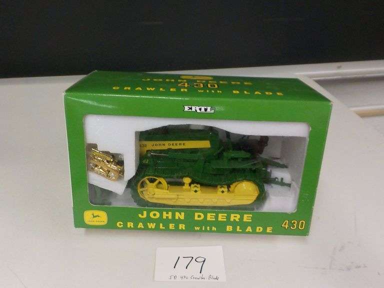 JOHN DEERE 430 CRAWLER BLADE DIE CAST 1/16 WITH 1/64 GOLD PLATED CRAWLER NIB