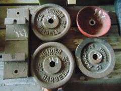 WEIGHTS AND TACKLE BOX W CONTENTS