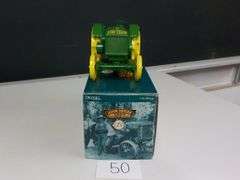 JOHN DEERE MODEL D TRACTOR 75TH ANNIVERSARY 1/16 SCALE DIE CAST METAL NIB