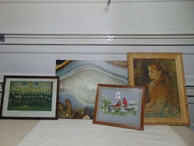 4 PICTURES- GIRL, AGATE, CARDINALS, PRESIDENTS