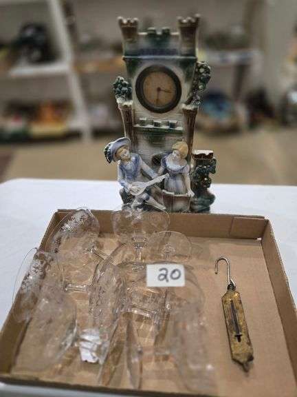 FANCY GLASS SHERBERTS, CLOCK