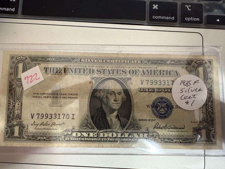 1935 F SILVER CERTIFICATE $1 Ziemer Hilbrands Auctions