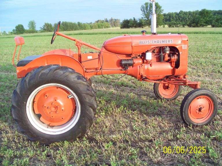 ALLIS CHALMERS C TRACTOR SERIAL#069583 11.2X24 REAR TIRES, 4.00X15 FRONT TIRES, PTO, WIDE FRONT, 6 VOLT SYSTEM, OWNED SINCE 2003, LOCATED HOLDINGFORD MN, BOB 320-248-2127