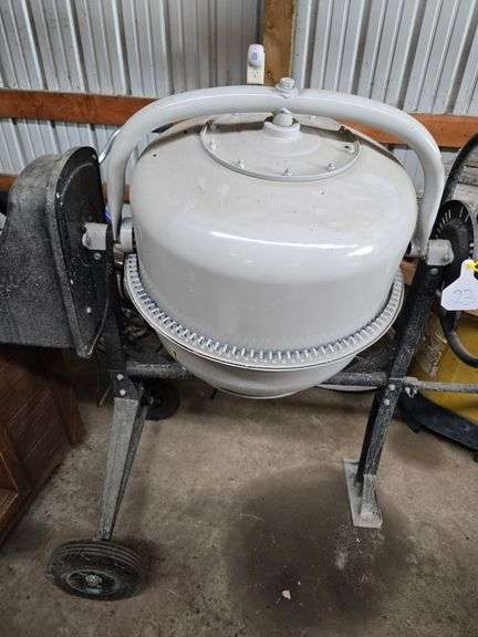 CEMENT MIXER WITH ELECTRIC MOTOR