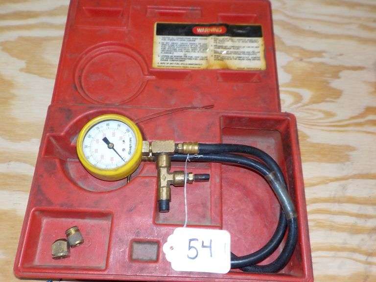SNAP-ON FUEL INJECTION PRESSURE GAUGE SET - Ziemer Hilbrands Auctions