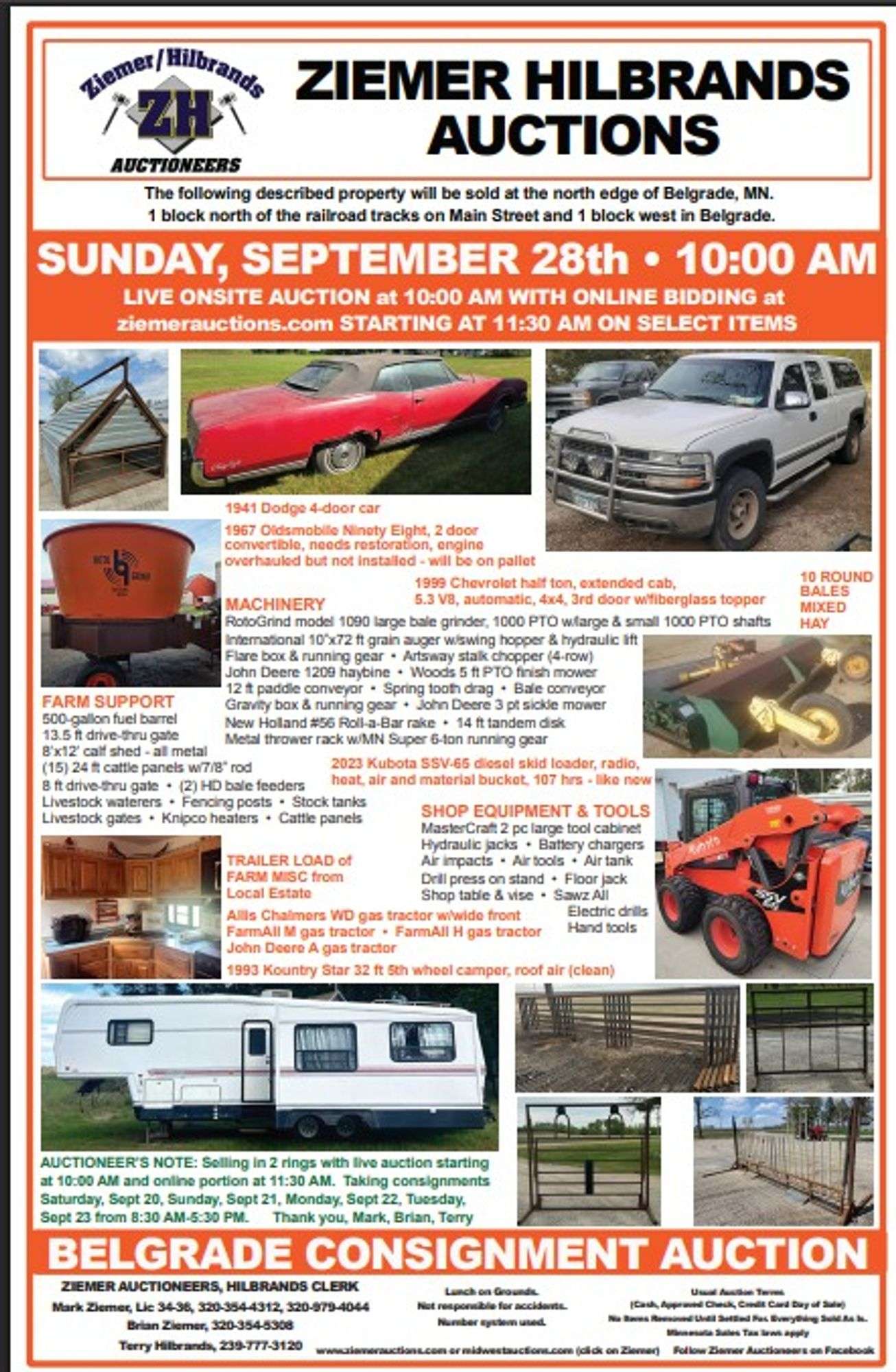 BELGRADE CONSIGNMENT AUCTION, BELGRADE MN, LIVE & ONLINE - Ziemer