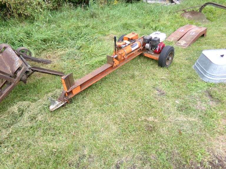 BIG BRAVE LOG SPLITTER ON CART, HONDA 160CC ENGINE