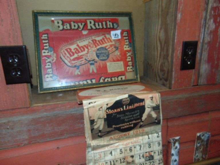FRAMED BABY RUTH CANDY, CALENDAR 1919 - Ziemer Hilbrands Auctions