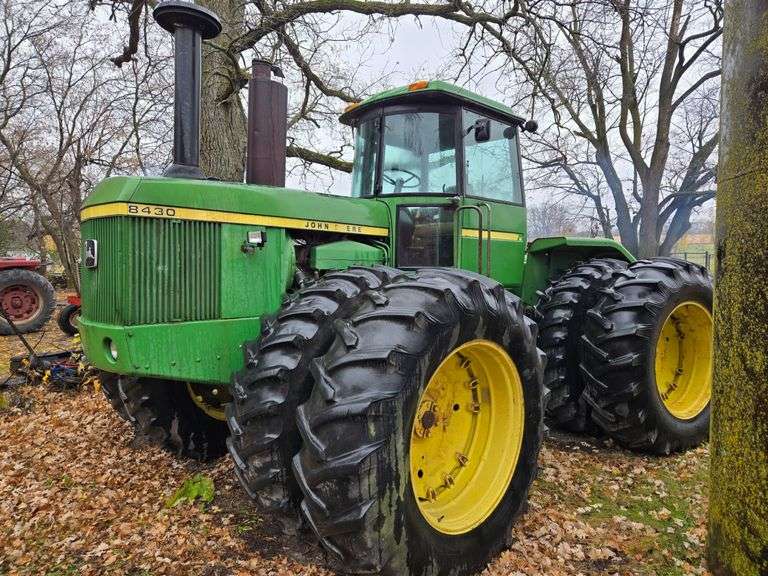 John Deere 8430 4WD, Diesel, Rebuilt Injector & New Balancer Wheels, 20 ...