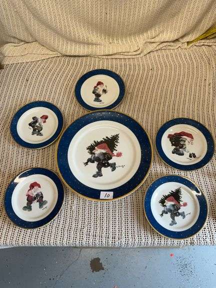 NORWAY PLATE SET MADE IN POLAND
