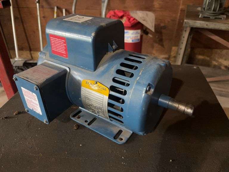 BALDOR SINGLE PHASE ELECTRIC MOTOR.