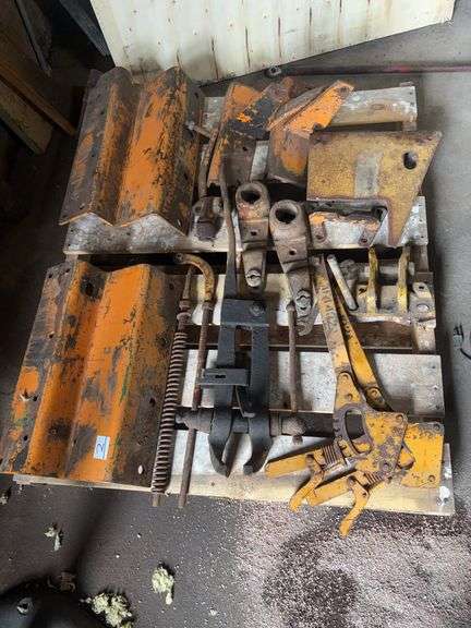 PALLET OF TRACTOR PARTS.