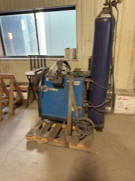 Miller Matic 210 wire feed welder on cart bill of sale with tank