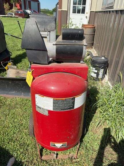 Coleman air compressor 27 gal 5 hp works