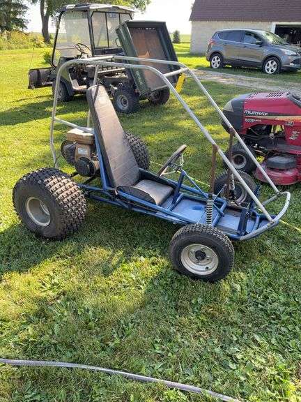 Go cart, Wisconsin engine, Engine is free, Needs carb work.