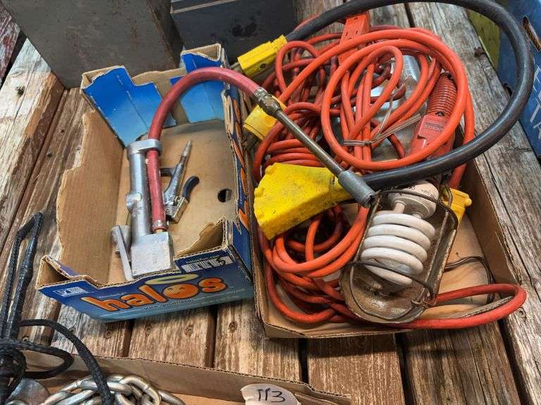 EXT CORDS, AIR CHUCKS. - Hilbrands Auctions